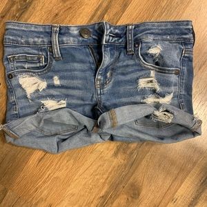 Medium Wash American Eagle Short Shorts